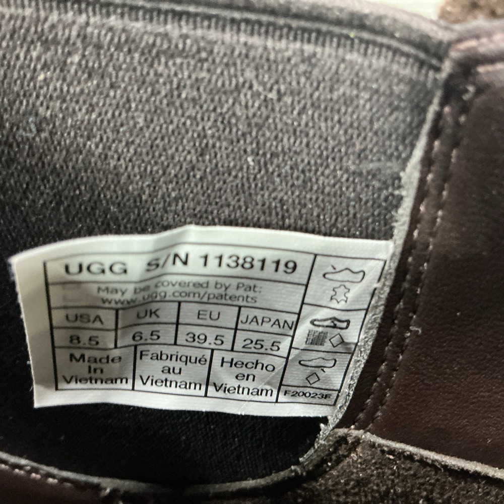 UGG Loxley Chelsea Waterproof Boots Leather 1138119 Pull On Brown Women's 8.5 - Picture 10 of 12